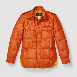 Image of Men's 1970s Quilted Down Shirt Jacket