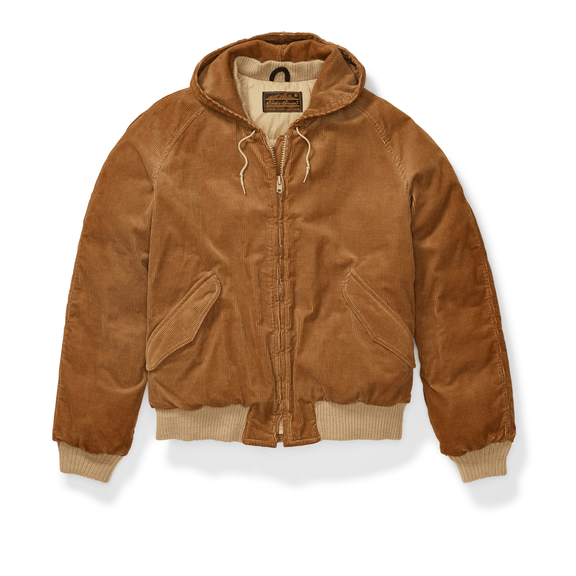 1970s Hooded Corduroy Down Jacket