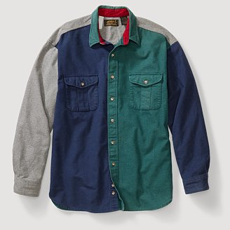 Image of Men's 1990s Colorblock Chamois Shirt