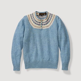 Image of Women's 1980s Fair Isle Henley Sweater