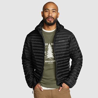 Men's Microlight Down Hooded Jacket