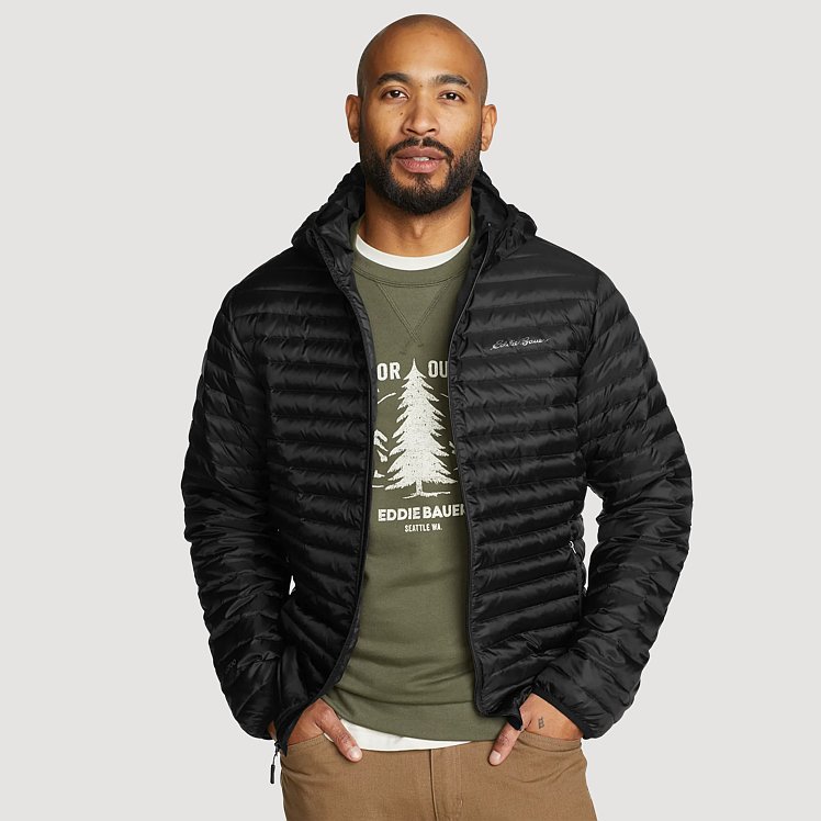 HOODED LIGHT DOWN ブラック M MEN'S ULTRA LIGHT DOWN PARKA | UNIQLO CA