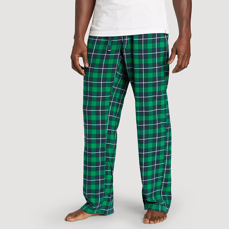 Plaid Pajama Bottoms Eddie Bauer Sleepwear Men's Hybernator