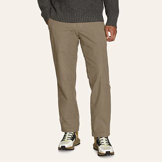 Men's Getaway Fleece-lined Chino Pants | Eddie Bauer Men's Getaway Fleece-lined Chino Pants | Eddie Bauer