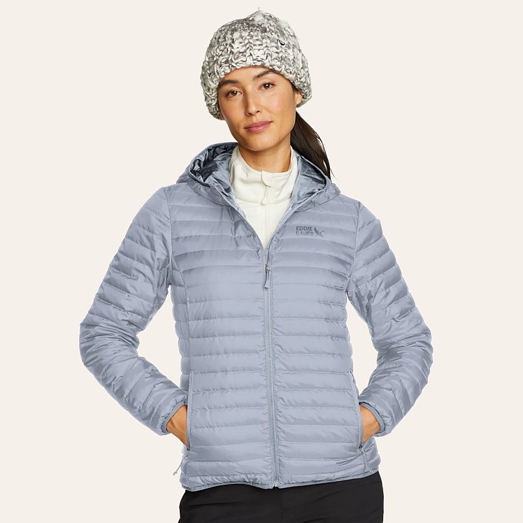 Women s Microlight Down Hooded Jacket Eddie Bauer