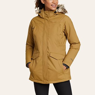 Womens Silver Lining Down Waterproof Rain Parka