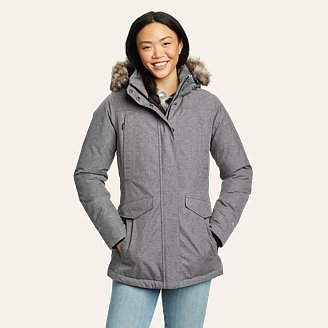 Womens Silver Lining Down Waterproof Rain Parka