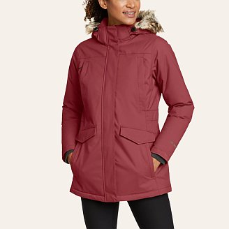 Womens Silver Lining Down Waterproof Rain Parka