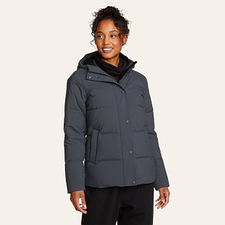 Womens Essential Down Hooded Jacket