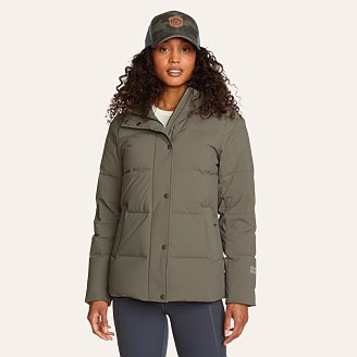 Womens Essential Down Hooded Jacket