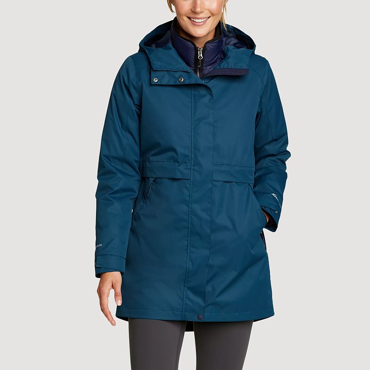 Women's Mountain Town 3-in-1 Down Waterproof Rain Parka | Eddie Bauer