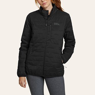 Eddie Bauer Jackets: Women's Waterproof EB551 BLK Black Rain Jacket