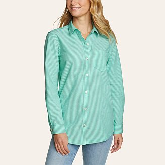 Women's Long-Sleeve Sunray Seersucker Shirt
