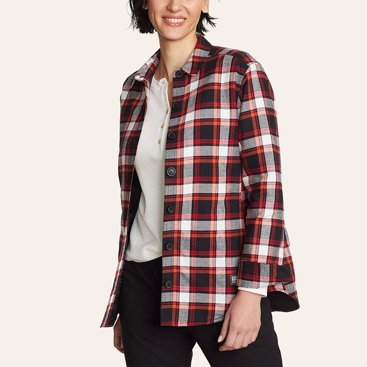 Quilted plaid shirt hotsell