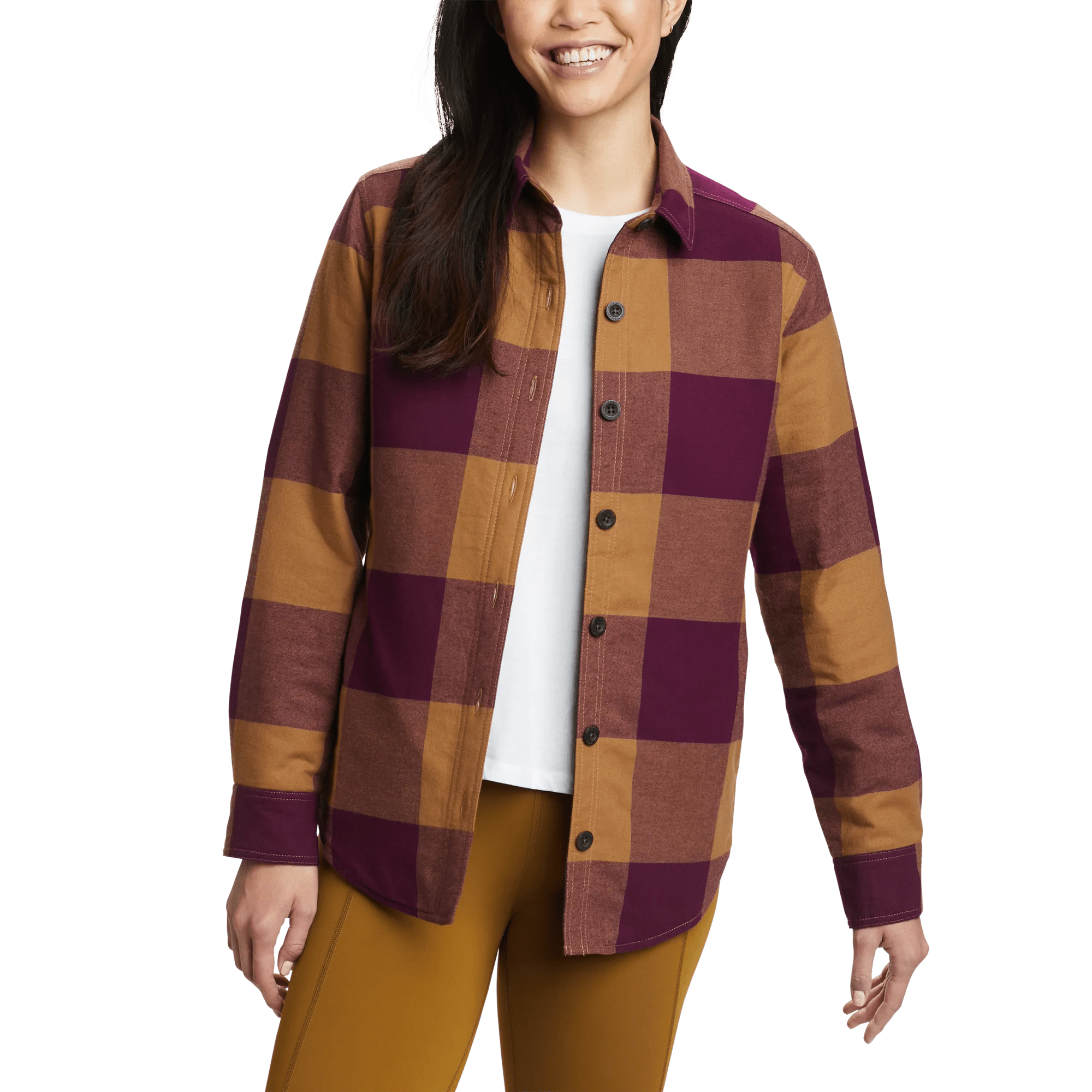 Women's Quilted Flannel Shirt Jacket | Eddie Bauer