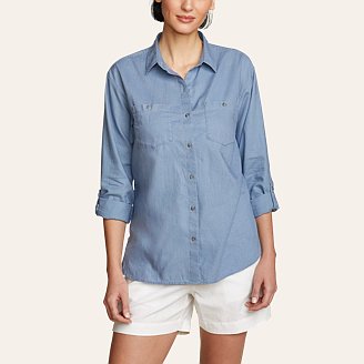 Women's Wave Break Roll-Sleeve Shirt