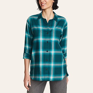 Women's Woodland Boyfriend Flannel