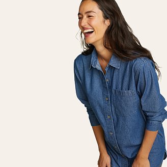 Women's Denim Overshirt | Eddie Bauer Women's Denim Overshirt | Eddie Bauer
