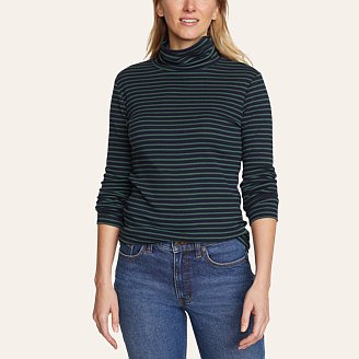 Image of Women's Stine's Long-Sleeve Turtleneck - Stripe