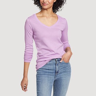 Image of Women's Stine's Long-Sleeve V-Neck T-Shirt