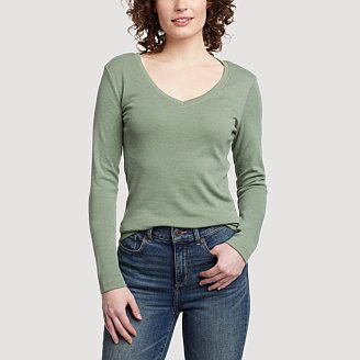 Image of Women's Stine's Long-Sleeve V-Neck T-Shirt