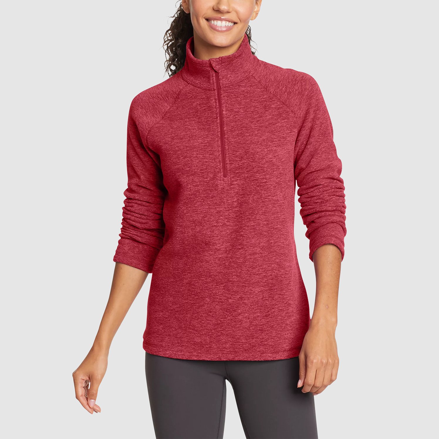 Women's Fast Fleece Raglan-Sleeve 1/4-Zip - Solid