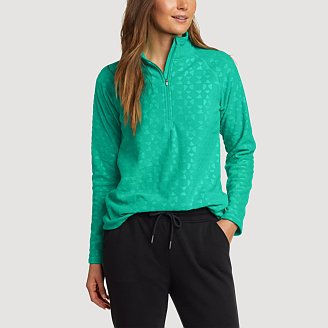 Image of Women's Fast Fleece Raglan-Sleeve 1/4-Zip - Print