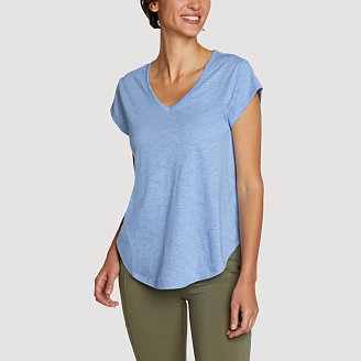 Image of Women's Tryout Short-Sleeve V-Neck T-Shirt - Print
