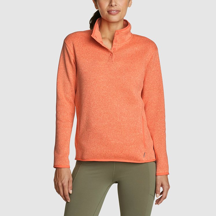 Women s Radiator Fleece 2.0 Snap Mock Eddie Bauer