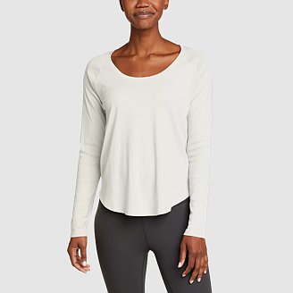 Women's Stine's Long-Sleeve Raglan Scoop Neck T-Shirt