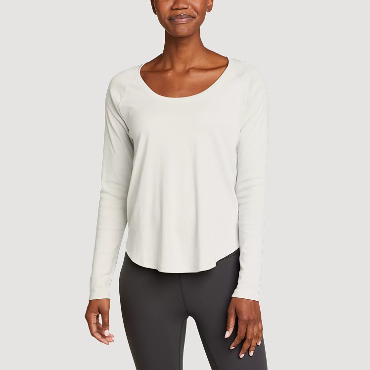 Women's Stine's Long-sleeve Raglan Scoop Neck T-shirt | Eddie Bauer