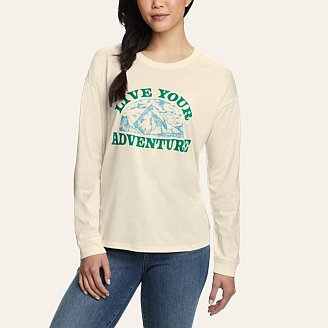 Women's Long-Sleeve Graphic T-Shirt