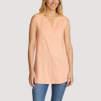 Image of Women's Concourse Sleeveless Notch-Neck Top
