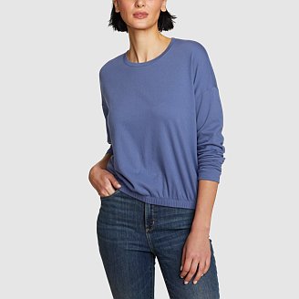 Women's Everyday Long-Sleeve Textured Shirt