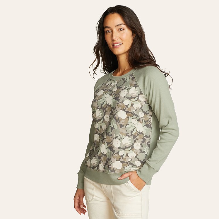 Women s Legend Wash Sweatshirt Floral Print Eddie Bauer