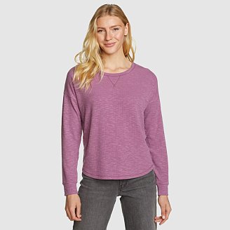 Women's Meadowbrook Long-Sleeve Ribbed Crew