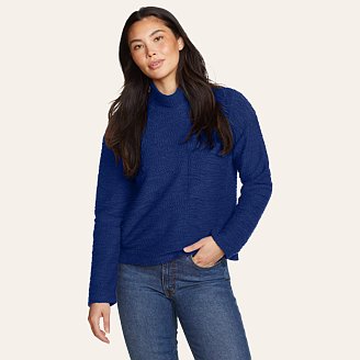 Women's Ridgeline Mock Neck French Terry Sweatshirt