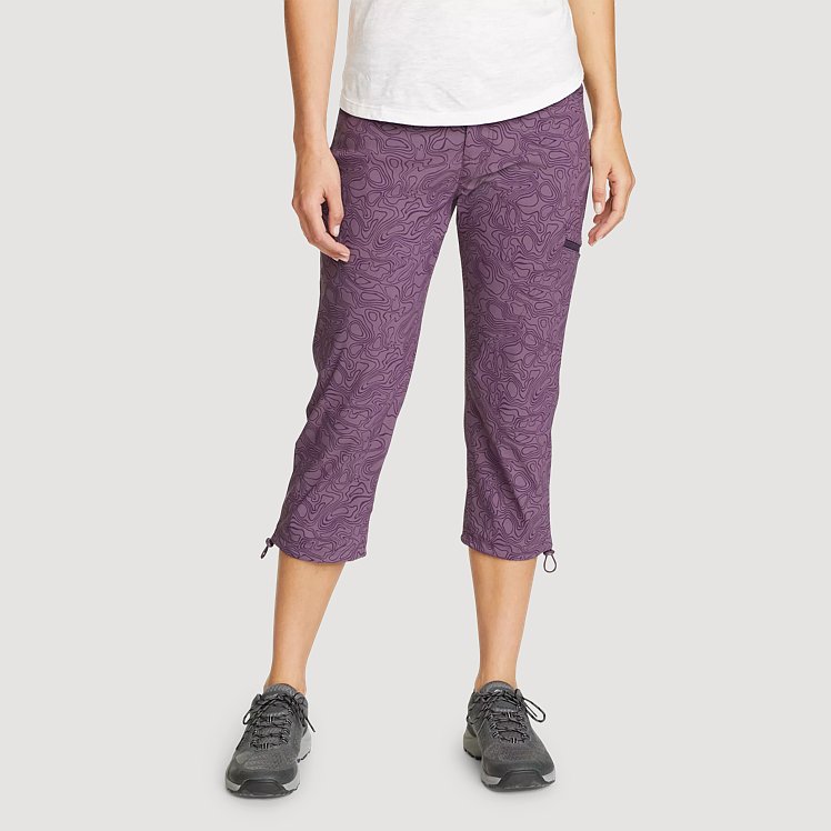 Women's Rainier Capris Camo Print Eddie Bauer
