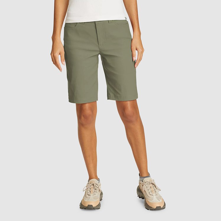 Womens Rainier 5 Pocket Bermuda Shorts Eddie Bauer Outlet 