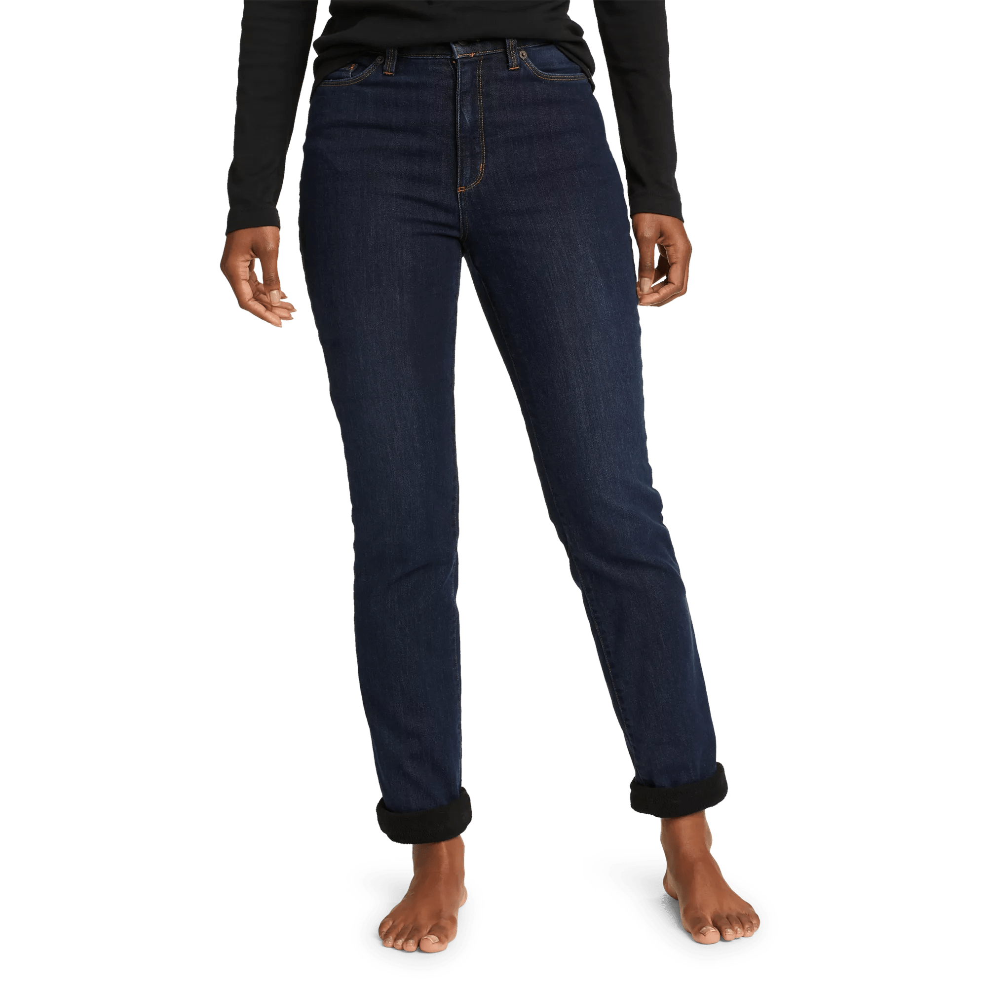 Revival High-Rise Fleece-Lined Jeans