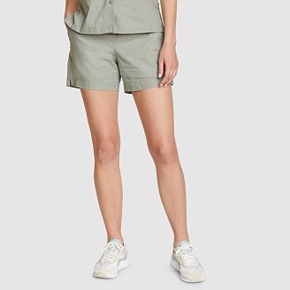 Women's Wave Break Linen-Blend Shorts