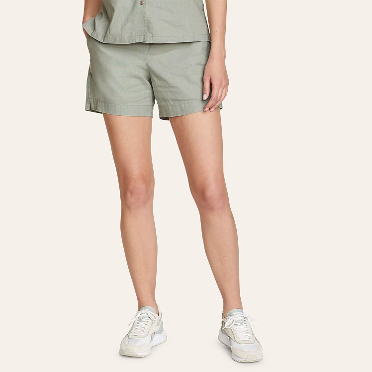 Women s Wave Break Linen Blend Shorts