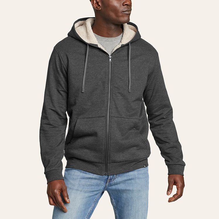 Fleece lined full zip hoodie hotsell