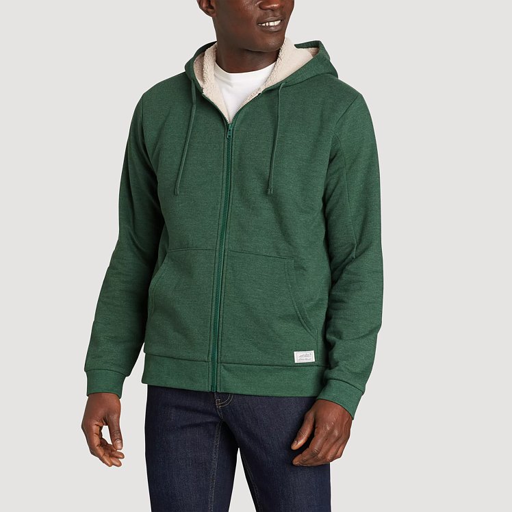 Men's Everyday Fleece Full-zip Faux Shearling-lined Hoodie | Eddie