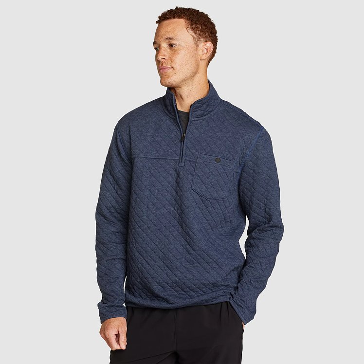 Eddie outlet Bauer Men’s 1/4zip quilted pullover S-3XL size available