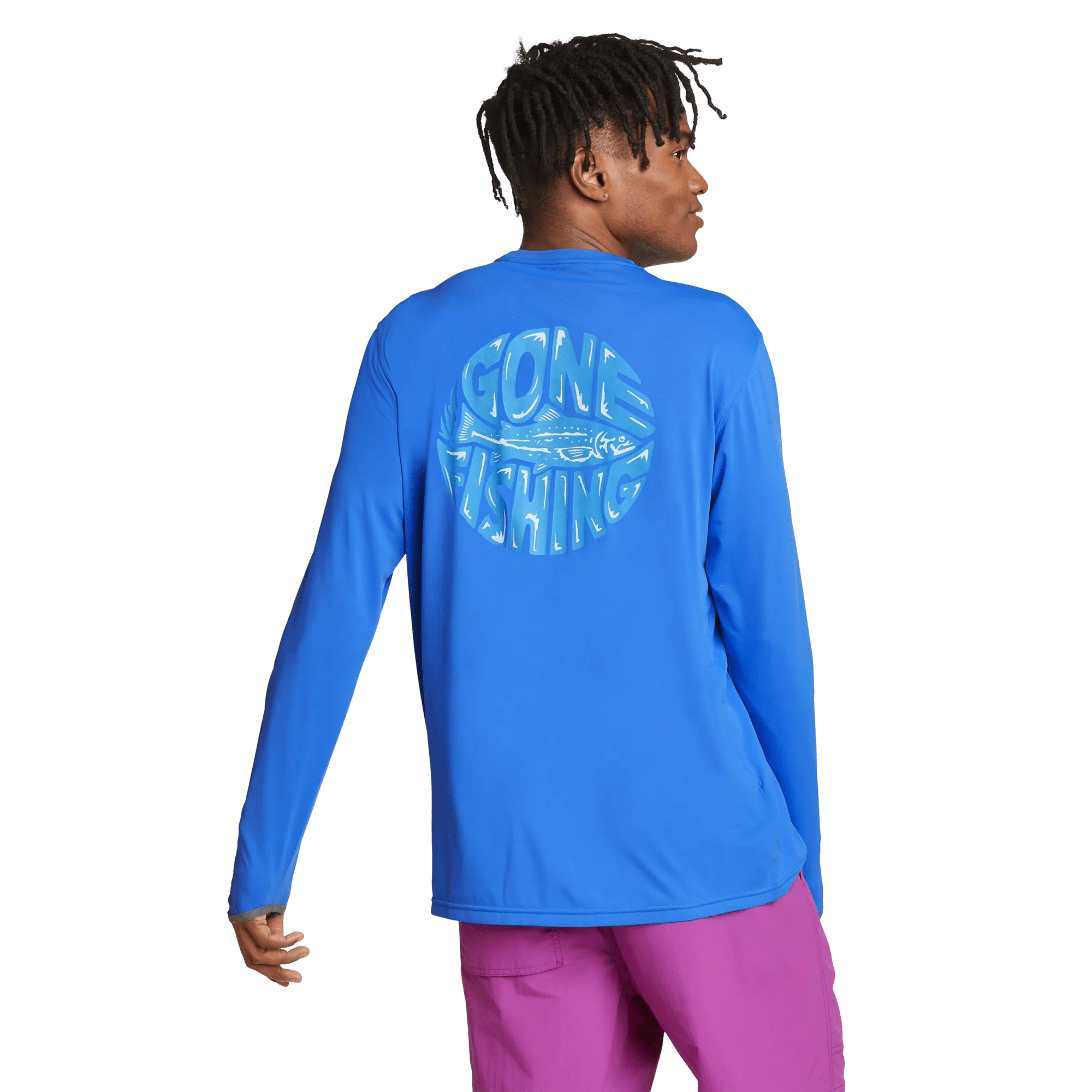 Marine Air UPF Long-Sleeve Crew Sweatshirt - Gone Fishing