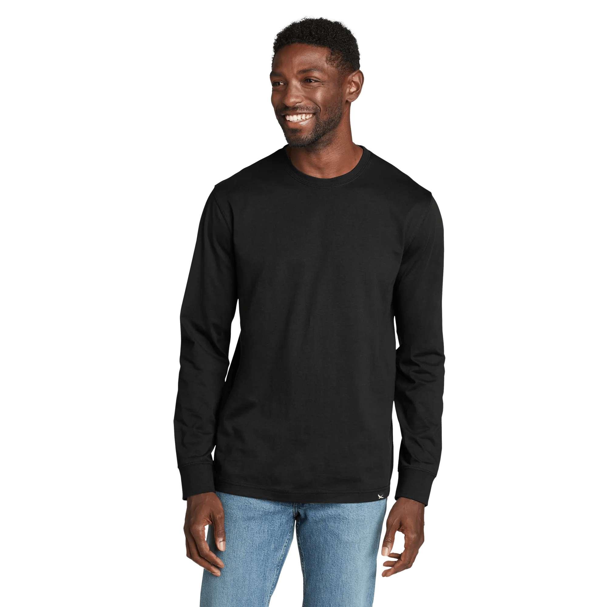Legend Wash Classic Long-Sleeve 100% Cotton T-Shirt