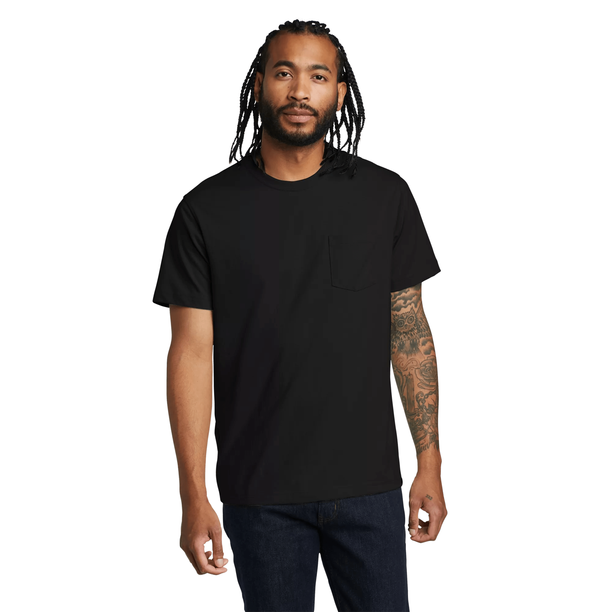 Legend Wash Classic Short-Sleeve 100% Cotton Pocket T-Shirt