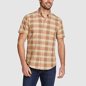 Seersucker Mens Shirt 8YARS Men's SideTuck Shirt Men's Pack It