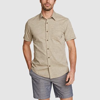 Eddie Bauer Men's UPF Guide 2.0 Long-Sleeve Shirt, Dusted Indigo, Small